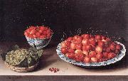 MOILLON, Louise Still-Life with Cherries, Strawberries and Gooseberries ag oil painting reproduction